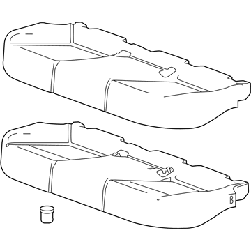 GM 20931420 Cushion Assembly, Rear Seat *Jblk/Dkttn