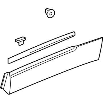 Cadillac XT6 Door Moldings - 84785123