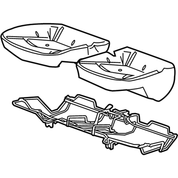 GM 20820404 Pad Assembly, Rear Seat Cushion W/Frame