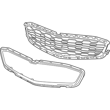 GM 84159846 Grille Assembly, Front *Less Finish