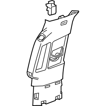 GM 23281819 Panel Assembly, Center Pillar Upper Trim *Shale