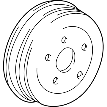 GM 88970107 Drum,Rear Brake