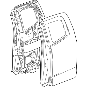 GM 23362964 Door Assembly, Rear Side (Lh)