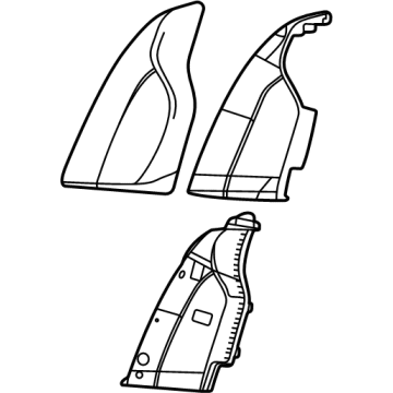 GM 85138247 Bolster Assembly, R/Seat Bk *Sky Cool Gra