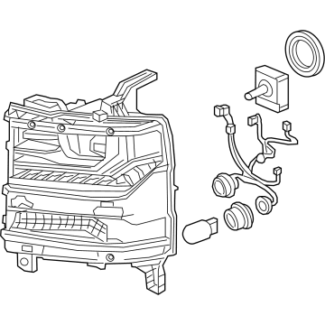 2019 Chevrolet Silverado Headlight - 85617481