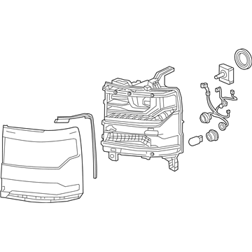 GM 84893097 HEADLAMP KIT,FRT (SERV)