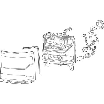 GM 84388724 Headlamp Assembly, Front