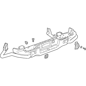 GM 84886872 Bar, Rear Bpr Imp *Black