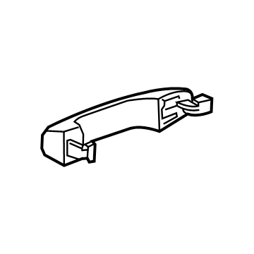 GM 84807767 Handle Assembly, Rear S/D O/S *Ex Brt Chrom