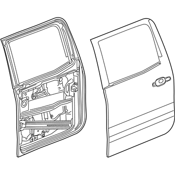 GM 84208320 Door Assembly, Rear Side