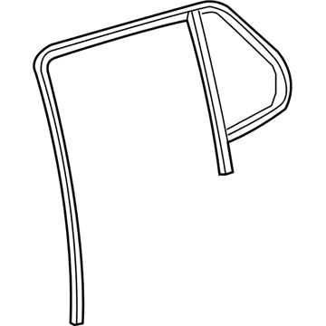 GM 95375248 Weatherstrip,Rear Side Door Window