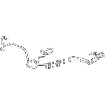 2022 Chevrolet Tahoe Automatic Transmission Oil Cooler Line - 86818093