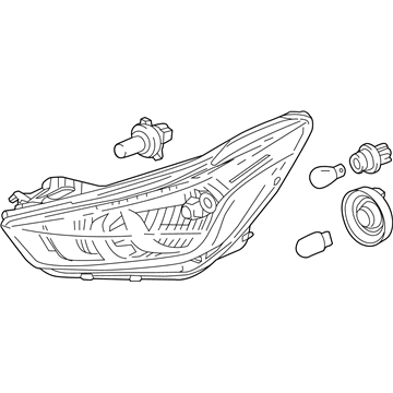 GM 42704896 Front Headlight Assembly