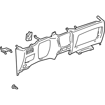 GM 88970546 Panel,Instrument Panel Lower Trim *Gray