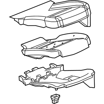 GM 23274964 Cushion Assembly, Rear Seat *Black