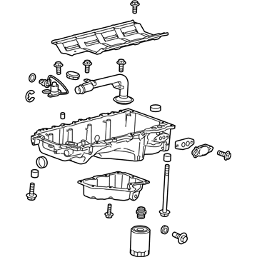 2016 Cadillac Escalade Oil Pan - 12684605