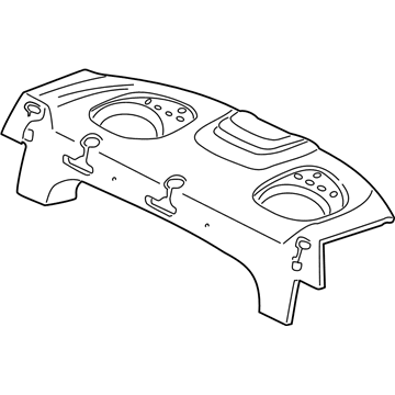 GM 22609111 TRIM, Rear Seat to Back Window Panel