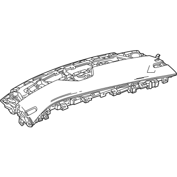 GM 42809301 PANEL ASM-I/P UPR TR *MED TITANIUM