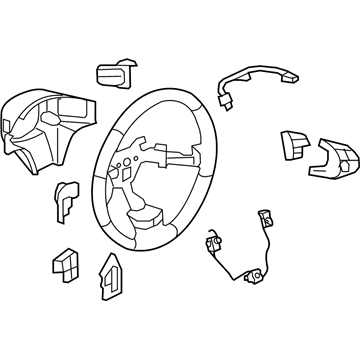 GM 25898297 Steering Wheel Assembly *Cocoa