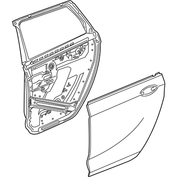 GM 39171974 Door Assembly, Rear Si