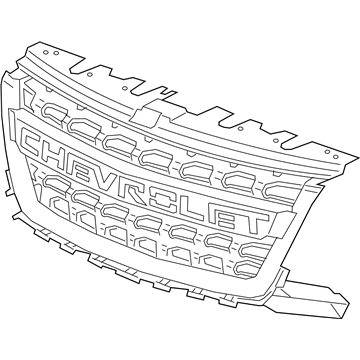 GM 84431361 Grille Assembly, Front *Anthracite