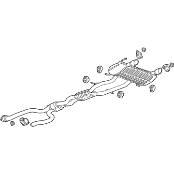 Cadillac CTS Exhaust Pipe - 23328482