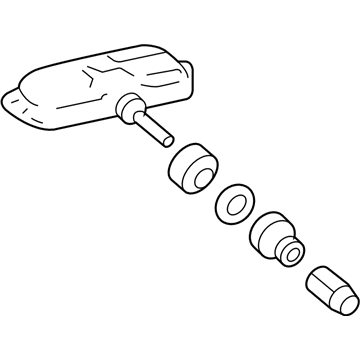 GM 88974915 Stem,Tire Valve (W/ Tire Pressure Indicator Sensor)