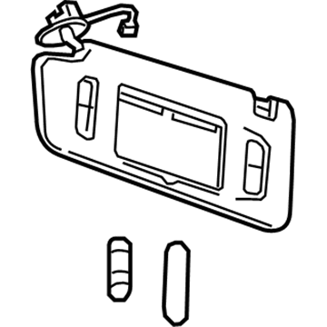 GM 42424614 Sunshade Assembly, . *Light Ash Grr