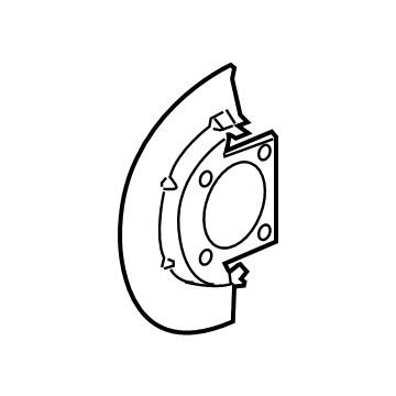 2021 Chevrolet Silverado Brake Backing Plate - 84080138