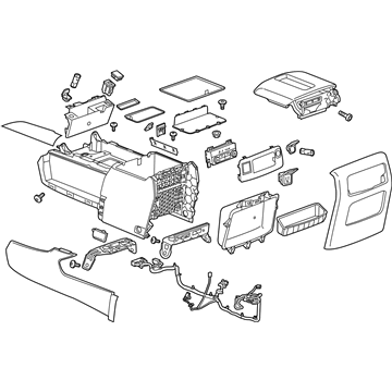 GM 23491264 Console Assembly, Front Floor *Black