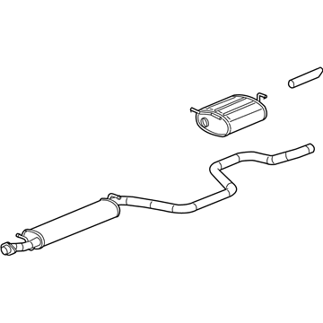 2008 Chevrolet Malibu Exhaust Pipe - 15898239