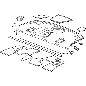 GM 23115340 Trim Assembly, Rear Window Panel *Platinum