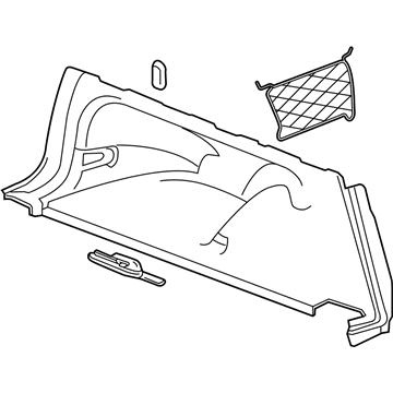 GM 39148233 Trim Assembly, R/Cmpt Si *Black