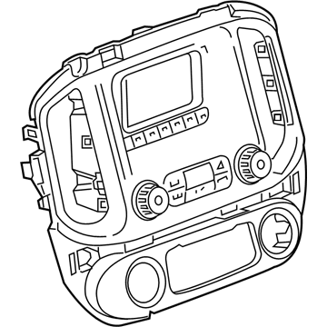 GM 84708000 Control Assembly, Am/Fm Stereo Rdo *Black Carbon