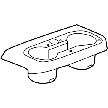 GM 84505593 Holder Assembly, F/Flr Cnsl Rr Cup *Atmosphere