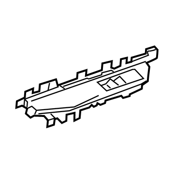 GM 84364681 Plate Assembly, Front S/D Acsry Sw Mt *Black