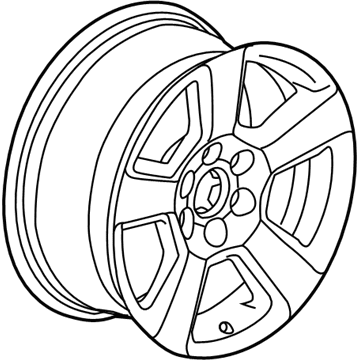 GM 20937764 Wheel Rim, 20X9.0J Aluminum 27Mm Outside 139.7X6Xm14 B