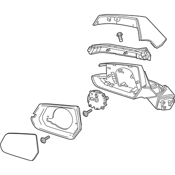 Cadillac ELR Side View Mirrors - 23240304