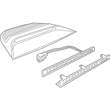 GM 92208924 Lamp Assembly, High Mount Stop *Anthracite