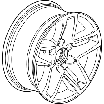 GM 23376218 Wheel, 18X8.5J Alum 24Mm O/S 139.7X6Xm14 B