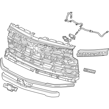 GM 85104804 GRILLE ASM-FRT