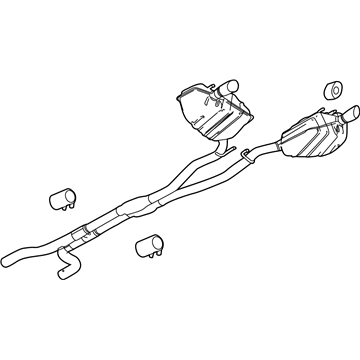 GM 19419959 MUFFLER ASM,EXH (W/ EXH PIPE & TAIL PIPE) <SEE GUIDE/C