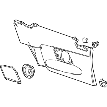 GM 23320437 Panel Assembly, Quarter Lower Rear Trim *Black K