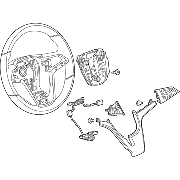 GM 42769627 Wheel Assembly, Strg *Black