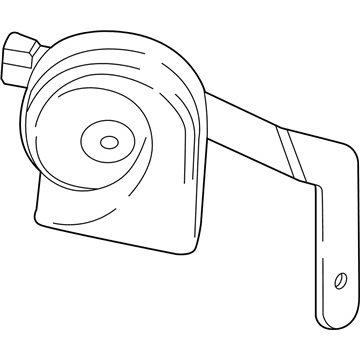 GM 84795399 Horn Assembly, Single (Low Note)