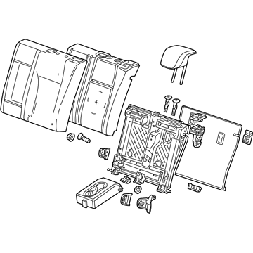 GM 42734103 Cushion Assembly, R/Seat Bk *Black