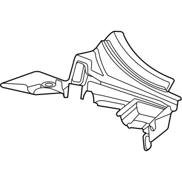 GM 84225439 Duct, Aux Rad Rr