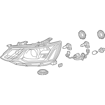 GM 42703394 Front Headlight Assembly