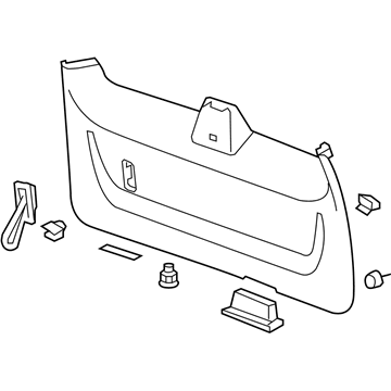 GM 25852158 Panel Assembly, Lift Gate Trim Finish *Light Cashmere