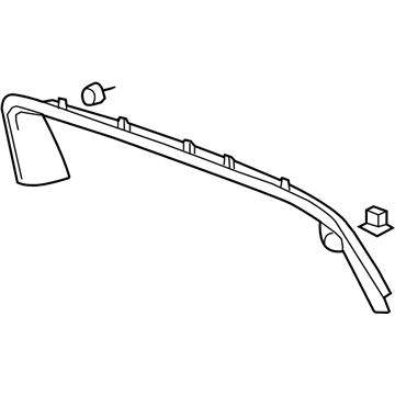 GM 15864307 Molding Assembly, Lift Gate Window Upper Garnish *Light Cashmere